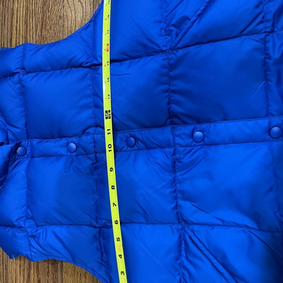 Lands End Womens Puffer Vest Blue Medium 10/12 Goosedown and Feathers - Picture 3 of 7